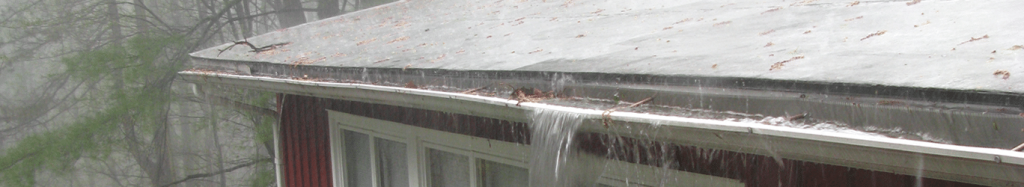 hail on the roof of a building