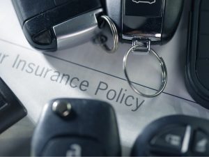 Auto insurance policy with keys