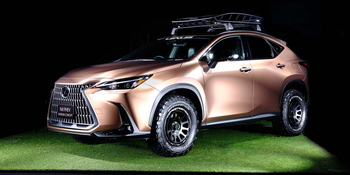 Lexus Shows a Pair of Bronzy NX PHEV 'Offroad' Concept Vehicles