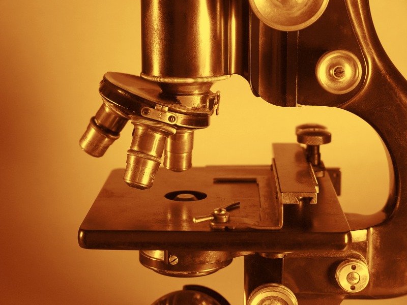 Vintage compound microscope.Vintage Technologies Series