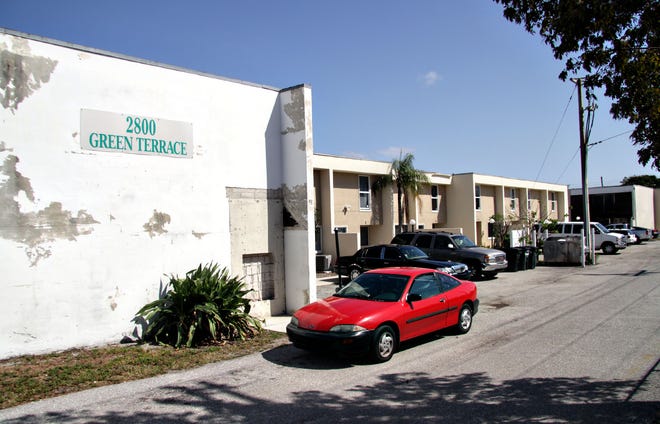 Kenneth Bailynson used the Green Terrace condominium off of Georgia Avenue in West Palm Beach, seen here in 2014, as a sober home for his Good Decisions Sober Living operation. A federal jury later found both Bailynson and Dr. Mark Agresti, Good Decisions' medical director, guilty of $31.3 million in health care fraud.