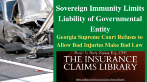 Sovereign Immunity Limits Liability of Governmental Entity