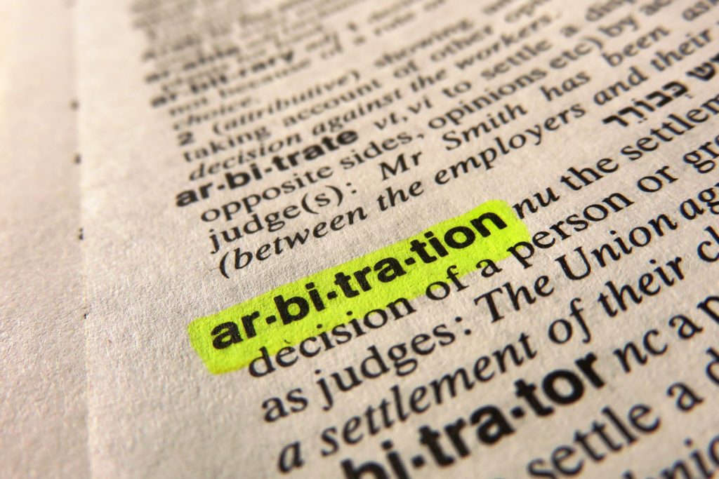 Arbitration - dictionary definition