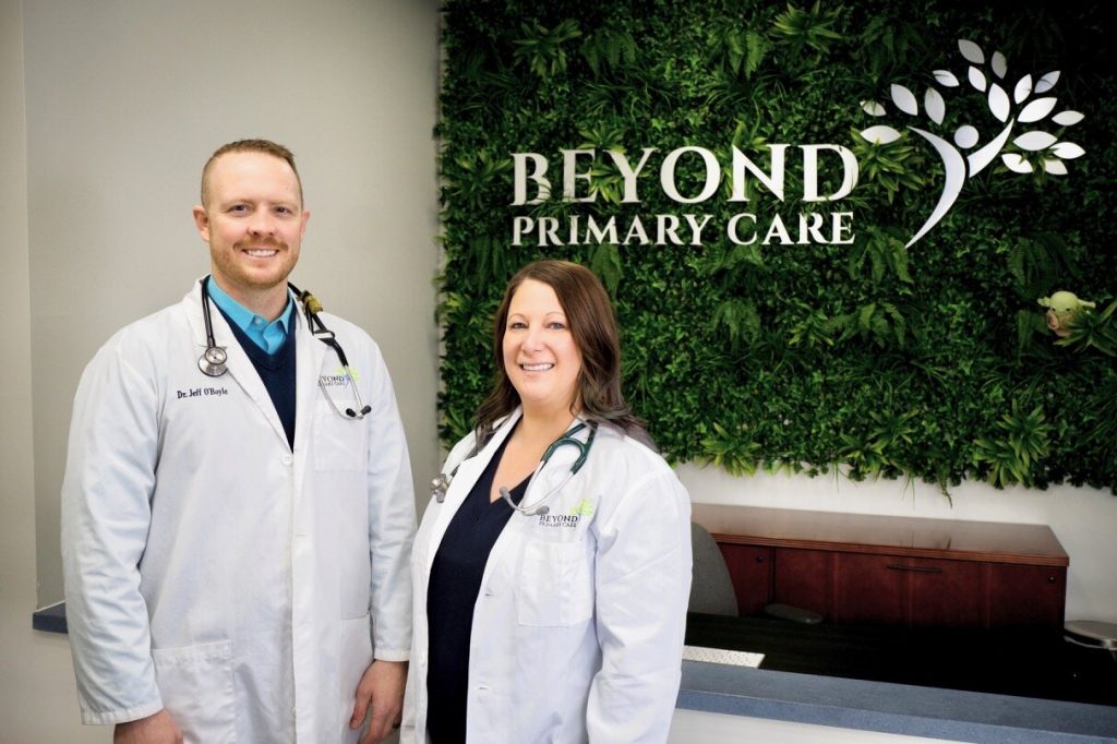 Dr. Jeff O&apos;Boyle and Dr. Janelle Lindow of Beyond Primary Care.