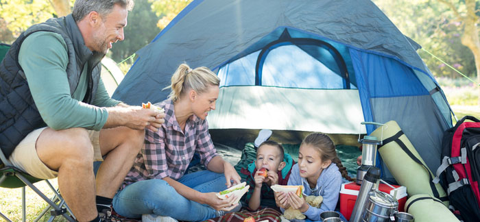 family camping for Quotacy blog family-focused goals