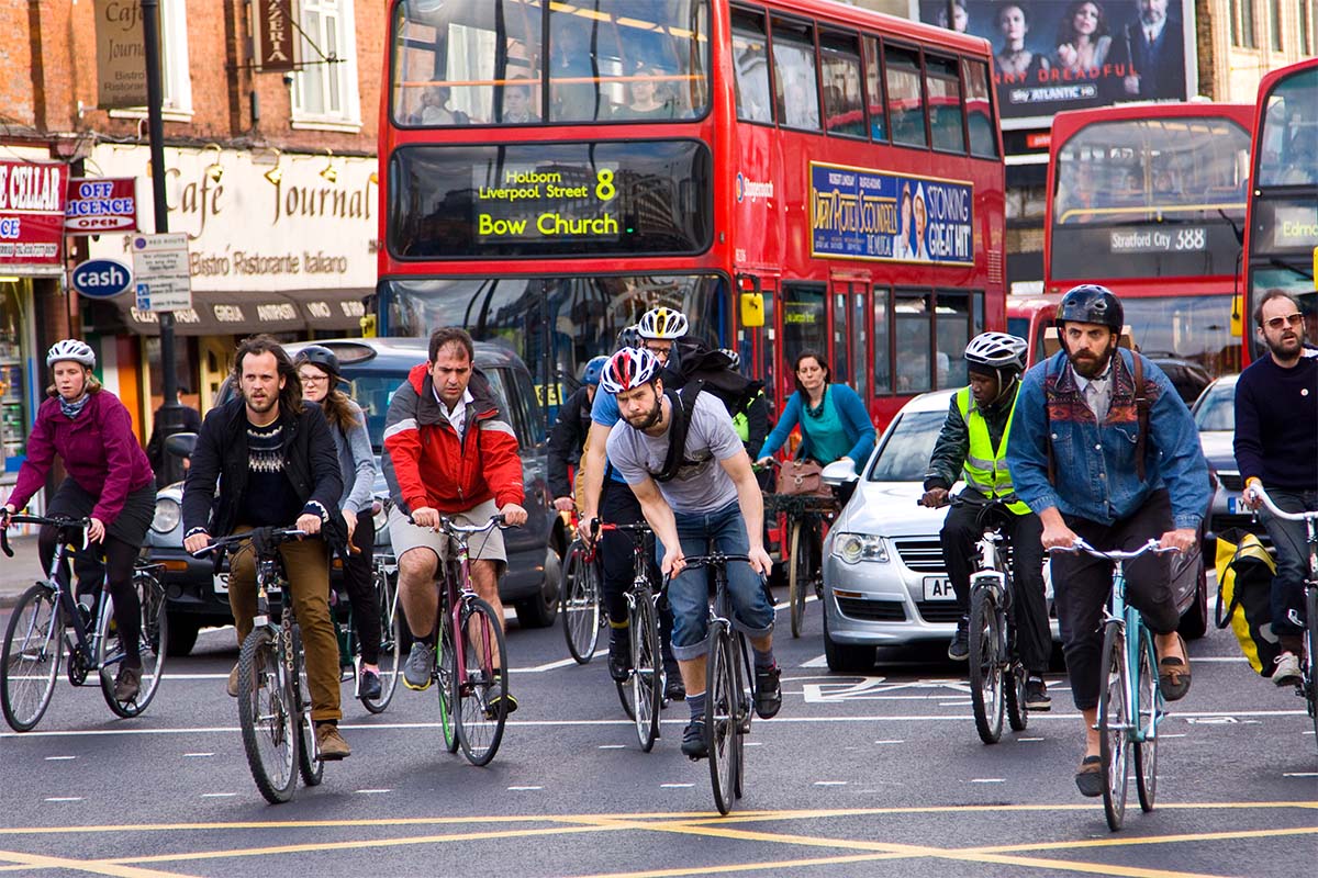 cycling in the city