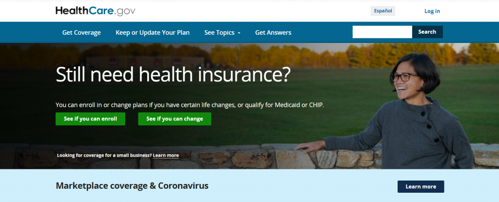 Healthcare.gov-Screen shot