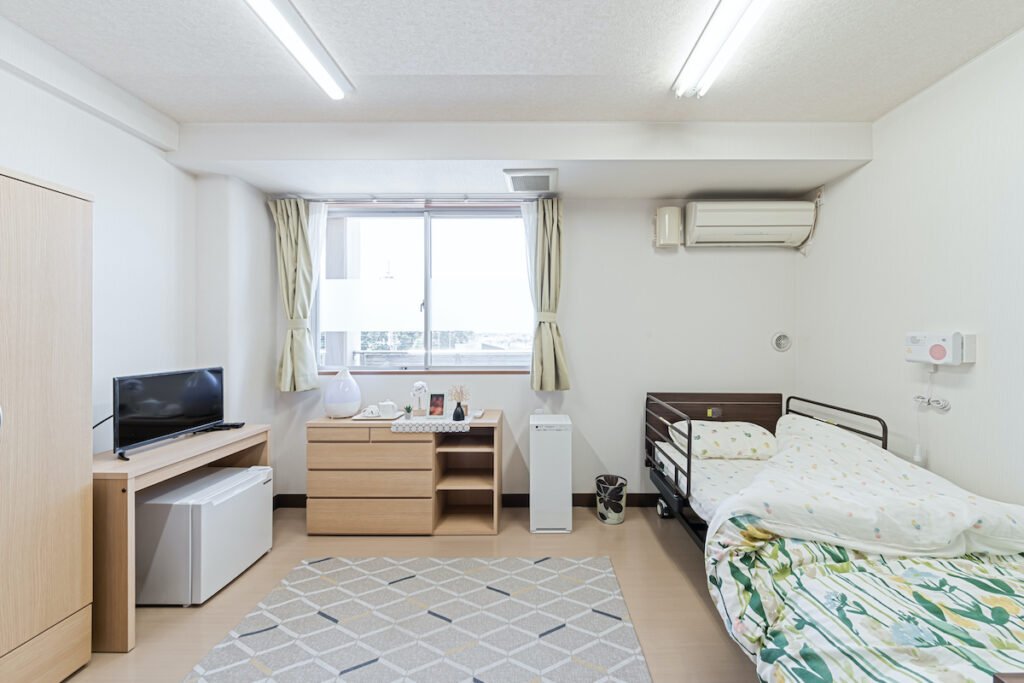 Private room of long-term care facility.