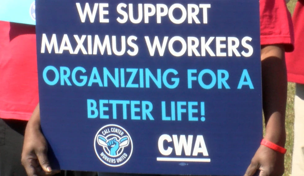 Maximus employees protest health benefits, accomodations - WDAM