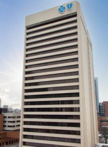 Blue Cross Blue Shield of Michigan headquarters is located at 600 E. Lafayette in downtown Detroit.