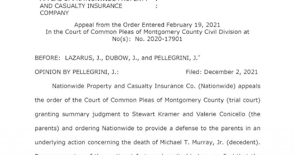 The Interpretation & Applicability (Or Inapplicability) of the Controlled Substance Exclusion of a Homeowners Policy (At Least in PA for the Time Being)