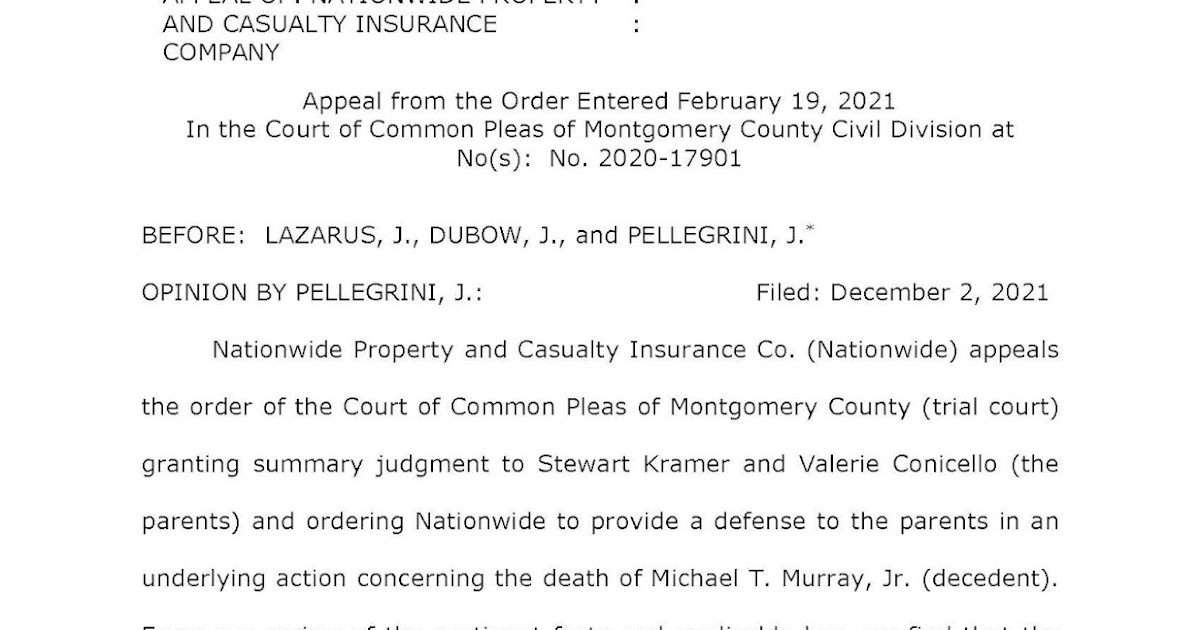 The Interpretation & Applicability (Or Inapplicability) of the Controlled Substance Exclusion of a Homeowners Policy (At Least in PA for the Time Being)