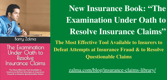 New Insurance Book: “The Examination Under Oath to Resolve Insurance Claims”