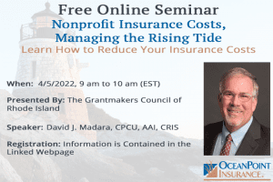 Online Seminar: Nonprofit Insurance Costs, Managing the Rising Tide