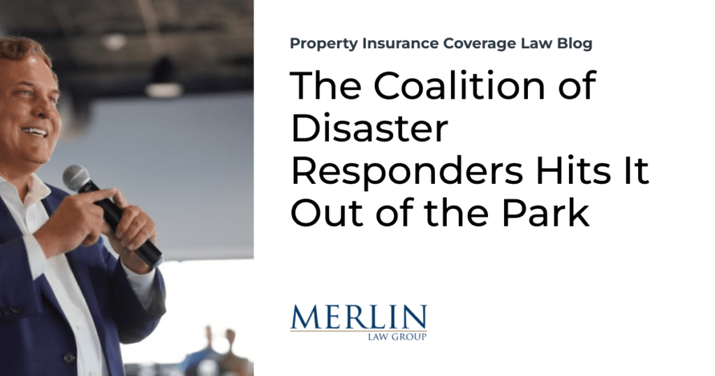 The Coalition of Disaster Responders Hits It Out of the Park