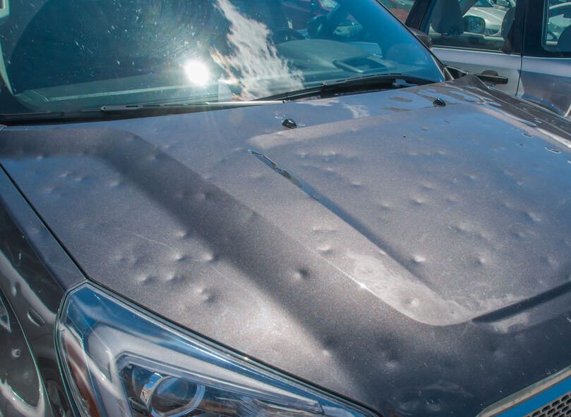 How do I protect myself from a hail storm?