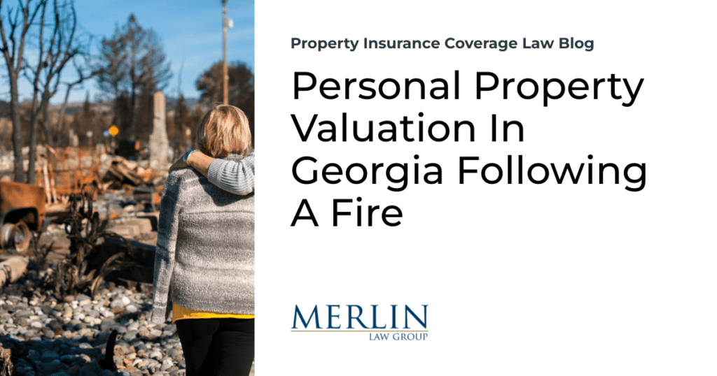 Personal Property Valuation In Georgia Following A Fire