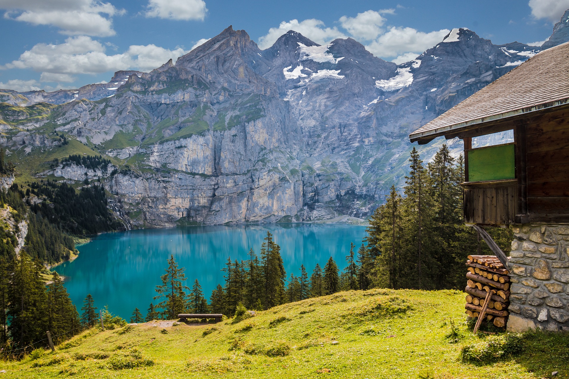 Swiss Alps Hiking Image