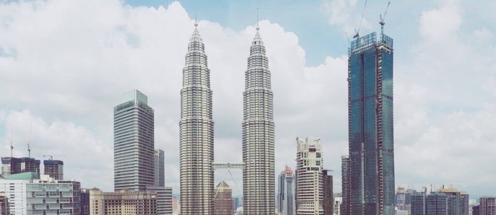The twin towers in Malaysia