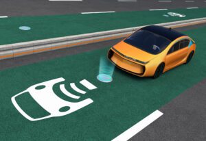 contactless charging road for electric cars