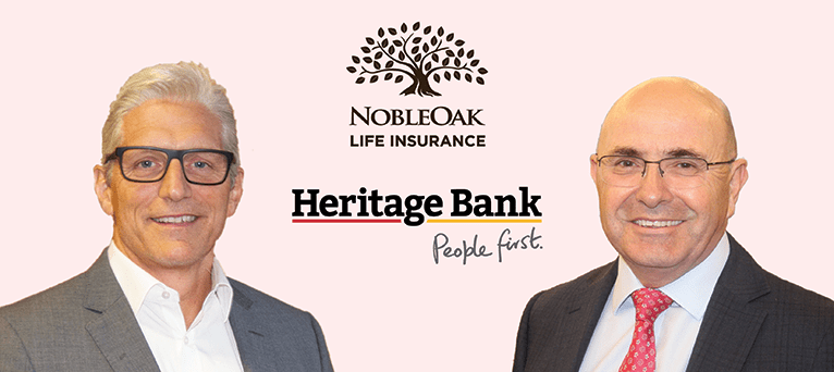NobleOak Life partners with Heritage Bank to provide outstanding life insurance solutions