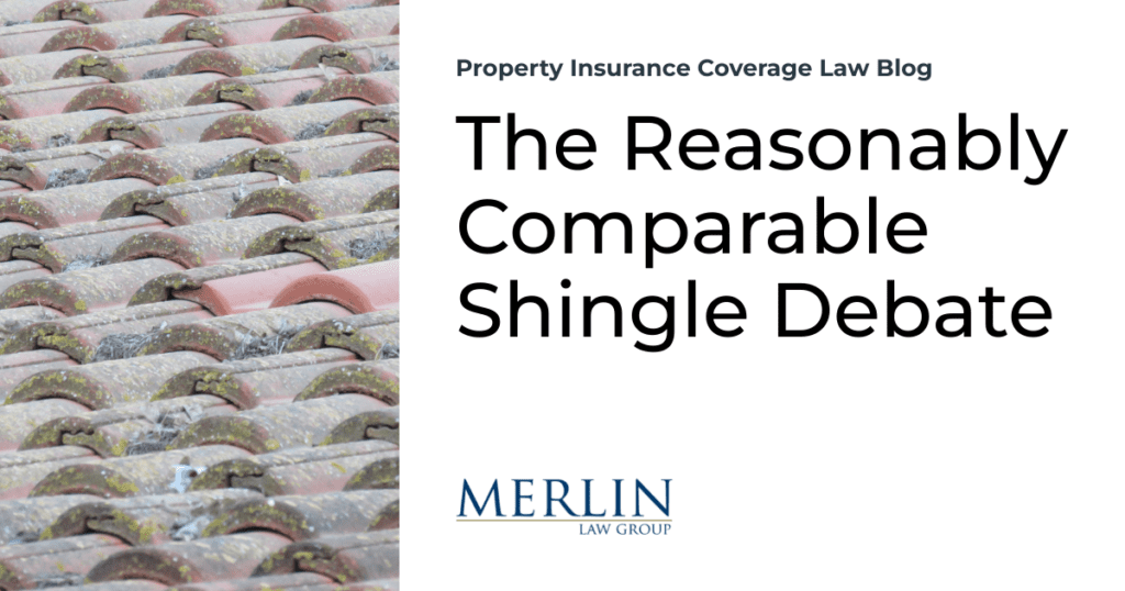 The Reasonably Comparable Shingle Debate