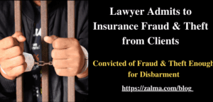Lawyer Admits to Insurance Fraud & Theft from Clients