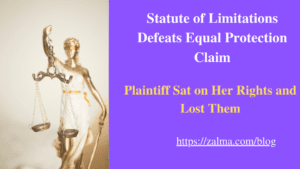 Statute of Limitations Defeats Equal Protection Claim