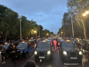 Black cab taxi drivers