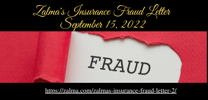 Zalma’s Insurance Fraud Letter