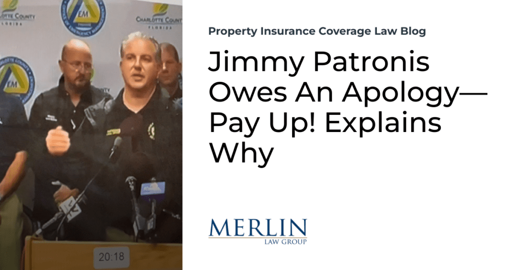 Jimmy Patronis Owes An Apology—Pay Up! Explains Why