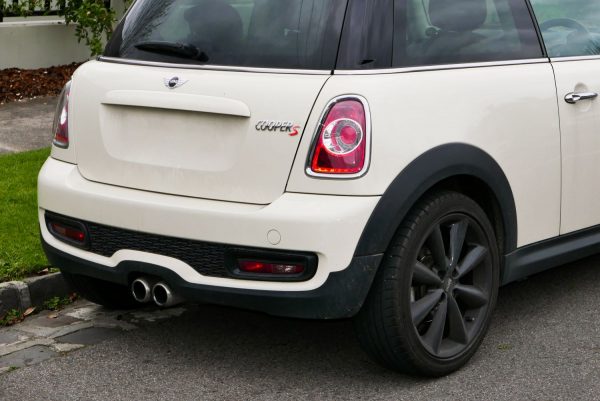 Exterior of a Mini Cooper R56