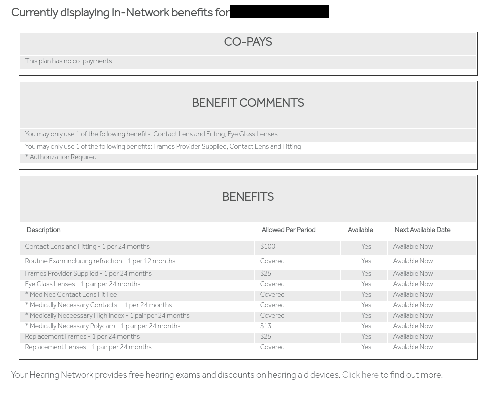 Medicaid Vision Provider Denying 1 800 Contacts Reimbursement Hot SR 