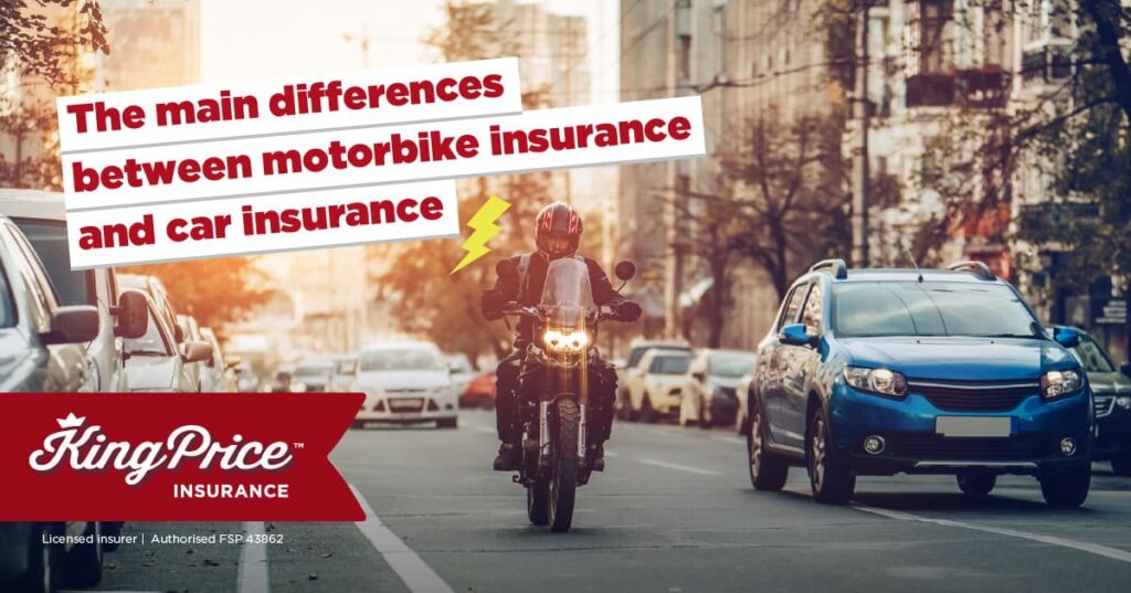 The main differences between motorbike insurance and car insurance
