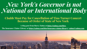 New York’s Governor is not National or International Body