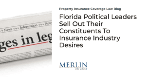 Florida Political Leaders Sell Out Their Constituents To Insurance Industry Desires