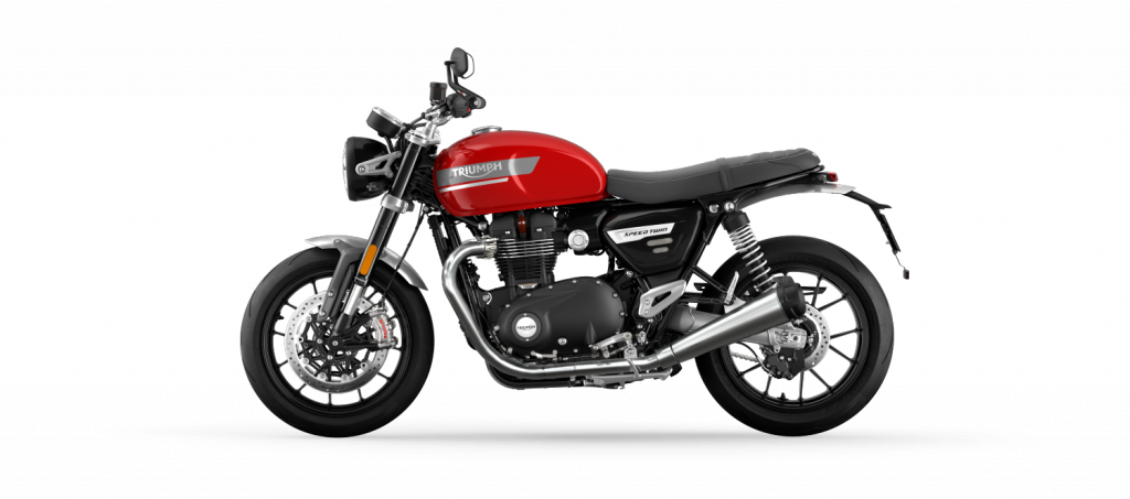 Triumph Speed Twin 900 on white background