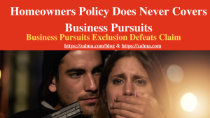 Homeowners Policy Does Never Cover Business Pursuits