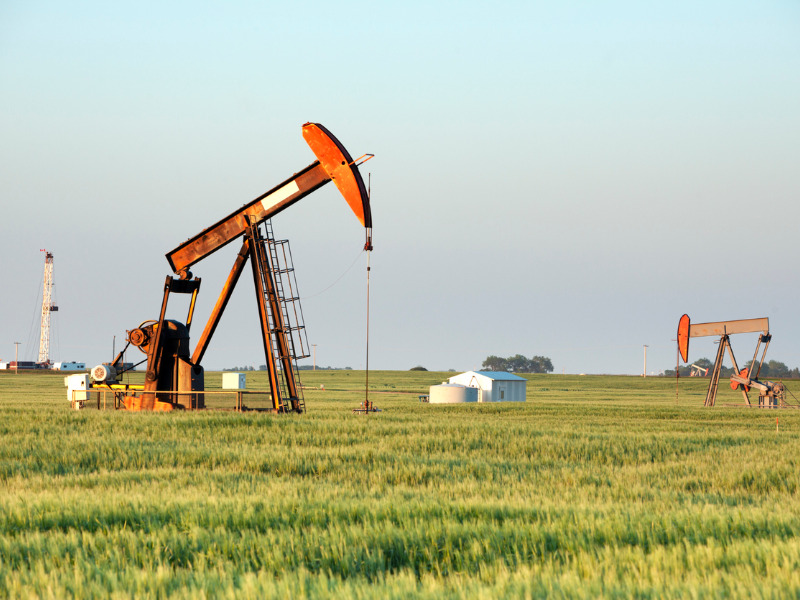 Pump jack in Saskatchewan