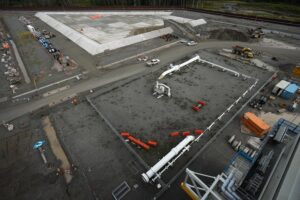 The Coastal GasLink pipeline under construction.