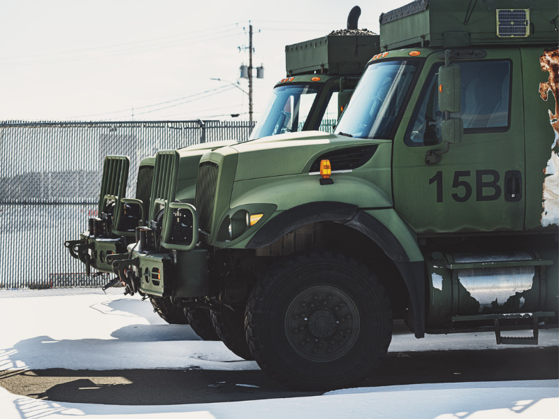 Canadian armoured forces vehicles