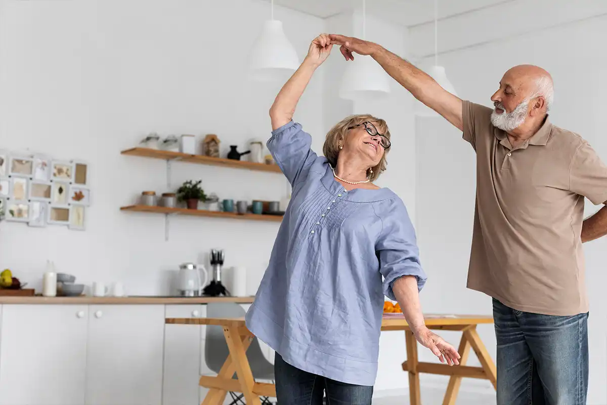 Couple dancing together