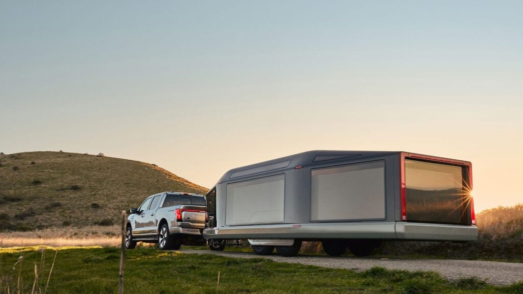 Ex-Tesla Engineers Created an EV Camping Trailer That Pushes Itself