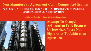 Non-Signatory to Agreement Can’t Compel Arbitration