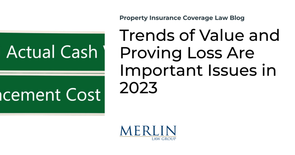 Trends of Value and Proving Loss Are Important Issues in 2023