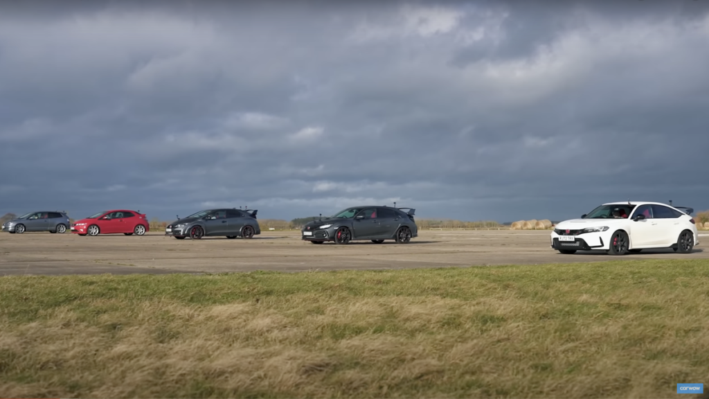 Watch (Nearly) Every Generation of the Civic Type R In a Drag Race