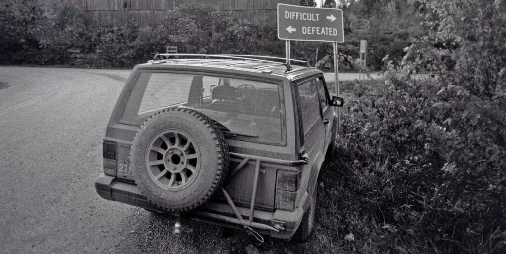 Two-Lane to the Limit by Jeep Cherokee