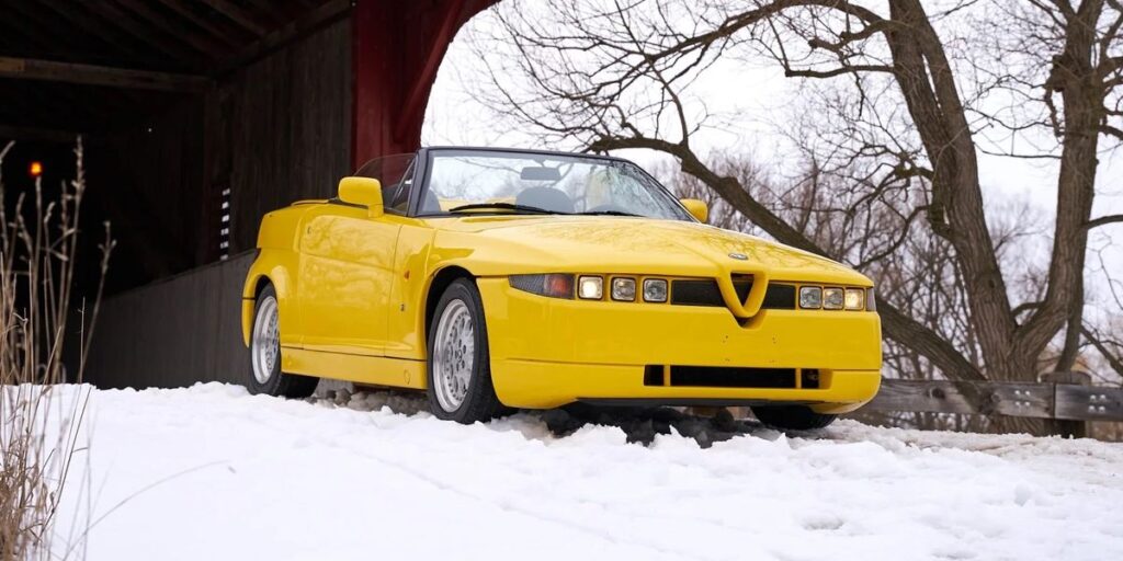 This Wild and Wedgy 1993 Alfa Romeo RZ Is Today's Bring a Trailer Auction Pick