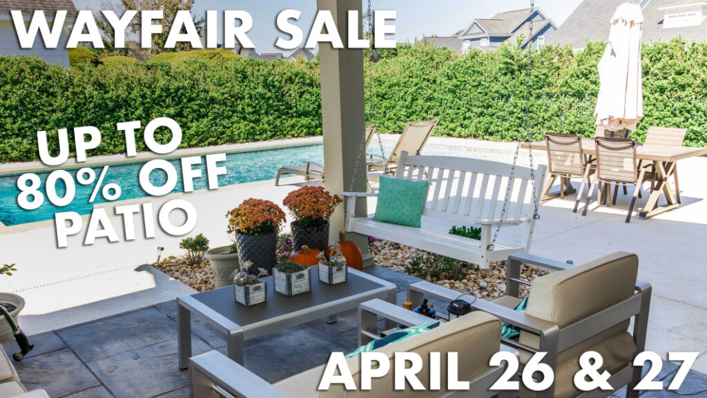 Make the patio your favorite place in your house with these Wayfair deals