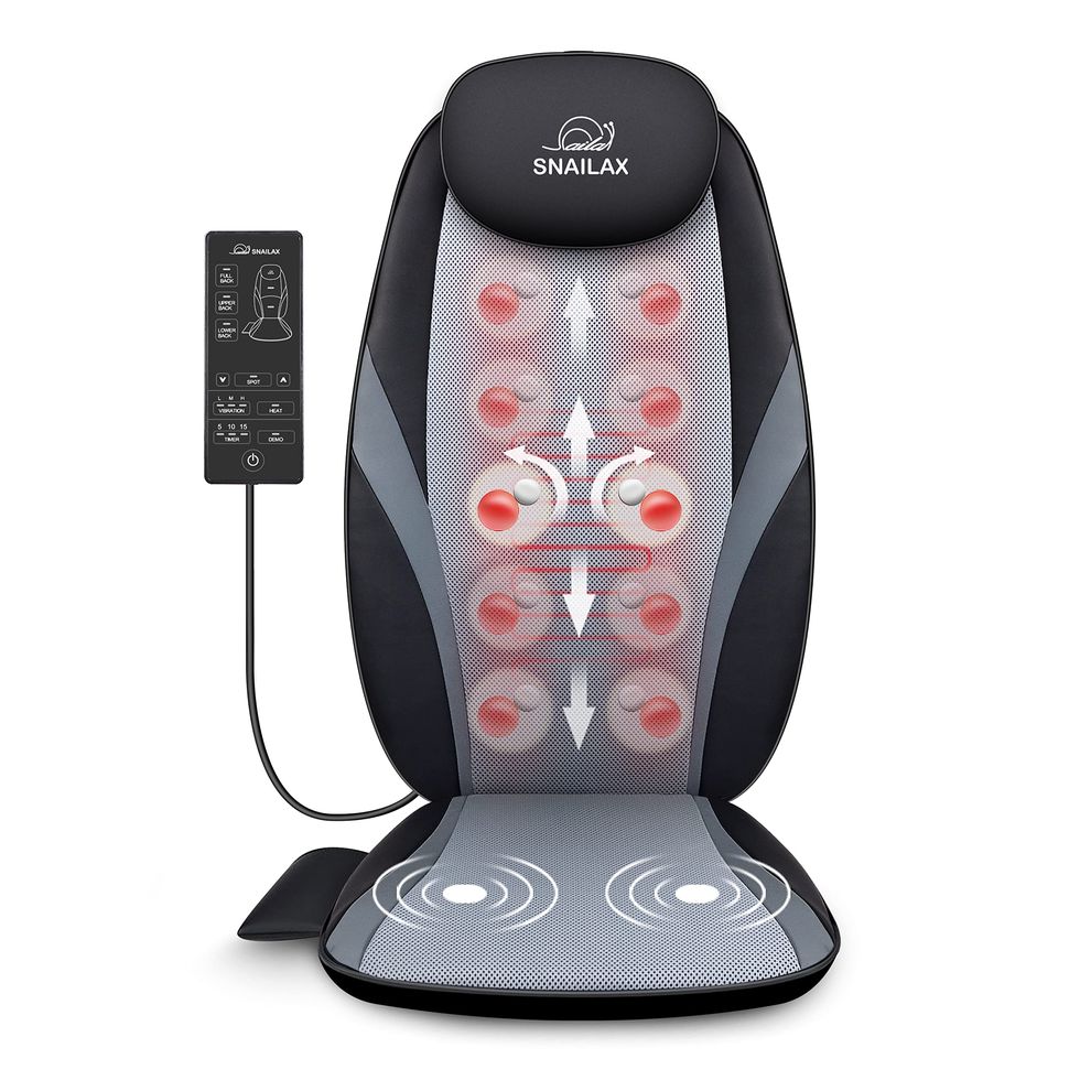 Snailax Shiatsu Massage Cushion with Heat Massage 